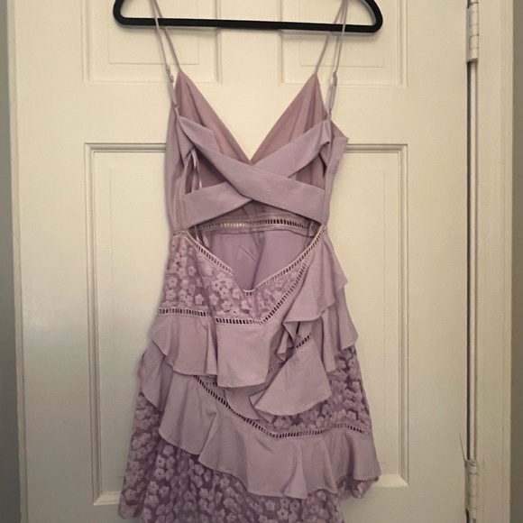 Purple Ruffle Dress - Picture 2 of 5